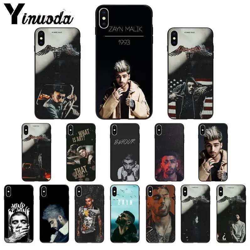 

Yinuoda Zayn Malik One Direction TPU Soft Silicone Phone Case for iPhone 8 7 6 6S Plus X XS MAX 5 5S SE XR 11 11pro max Cover