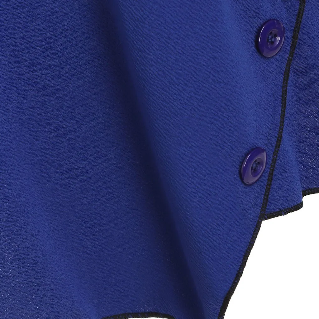 Женский свободный вырез пуговицы Асимметричный топ плюс размер S 2xl осенние