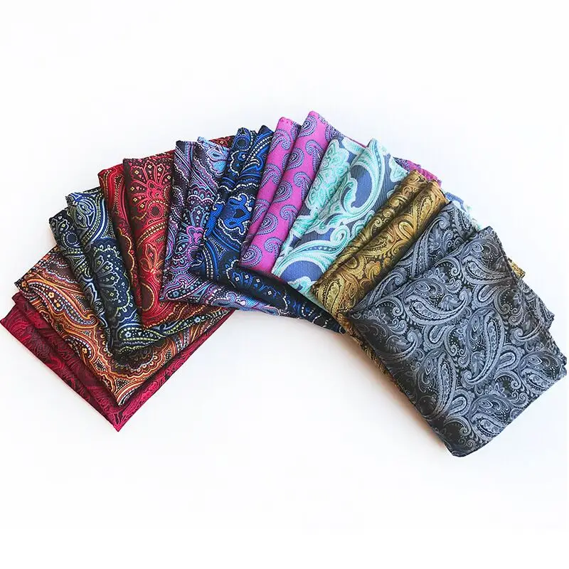 

New25*25CM designer pocket square fashion handkerchief dot paisley floral plaid style mens suit pocket accessories gift ties ma