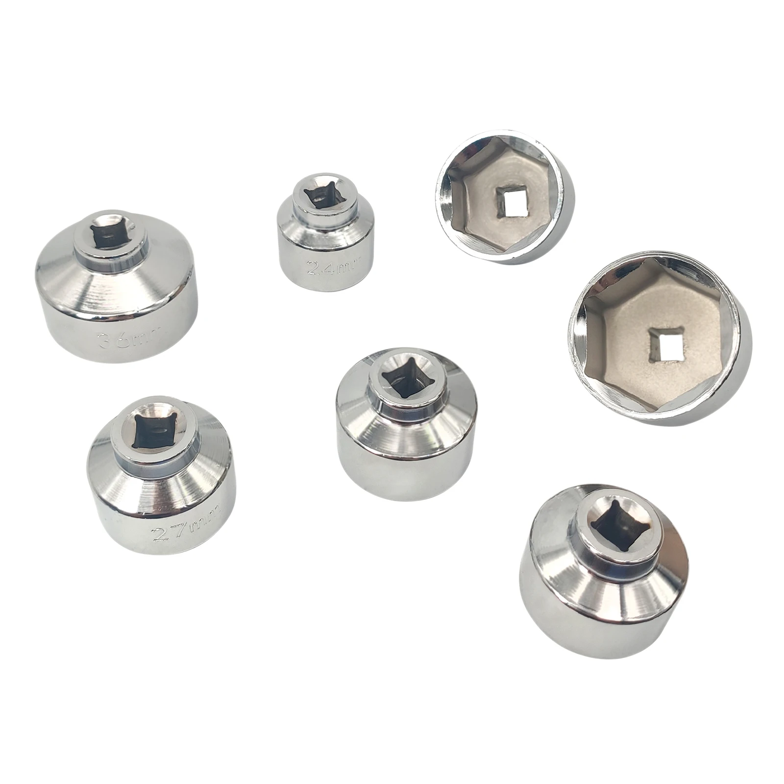 

Oil Filter Socket Remover Removal Tool 24mm,27mm,29mm,30mm,32mm,36mm,38mm 7pcs