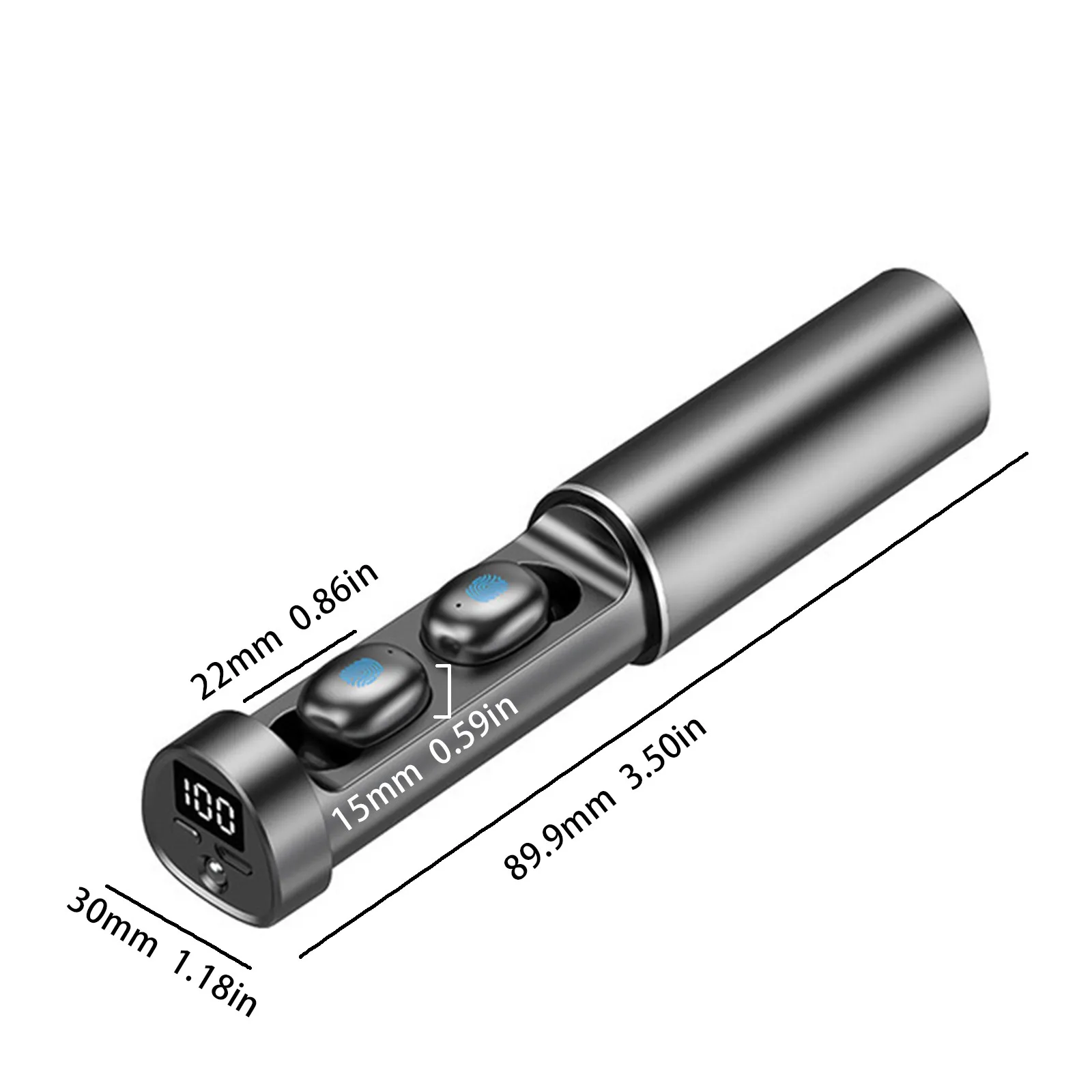 

Bluetooth Wireless Headphones 9D stereo HIFI InEar Earbuds With Flashlight Function Sports Waterproof Bluetooth Headset With Mic