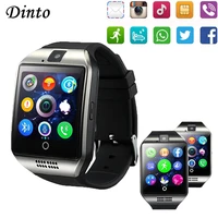 q18 smart watch support tf sim card touch screen with camera for android phone fitness activity tracker bluetooth smartwatch