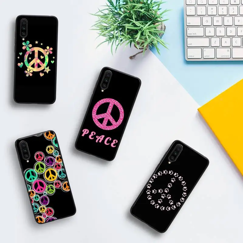 

Yinuoda Love Peace Sign Phone Case For Xiaomi Redmi Note8A 7 5 Note8pro 8T 9Pro TPU Coque for note6pro Funda Capa