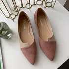 Женские туфли на плоской подошве, милые лоферы, без застежки, на платформе, розовые, весна 2021