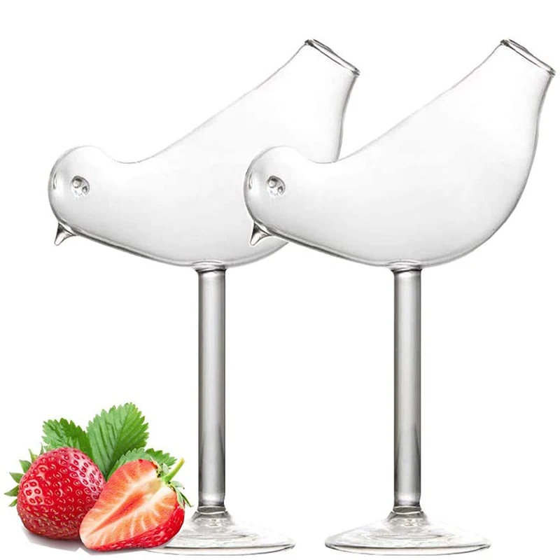 

Cocktail Glass Creative Bird Shape Cocktail Glass Champagne Goblet Personality Glass Molecule Smoked Cup