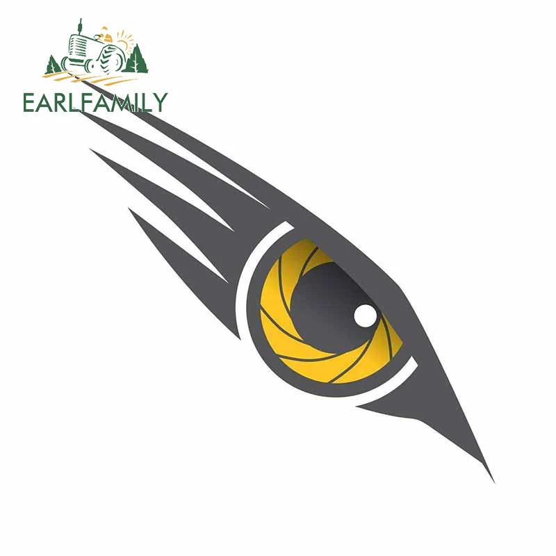 EARLFAMILY 13 см x 12 6 для Орлиного глаза желтые автомобильные наклейки на доску