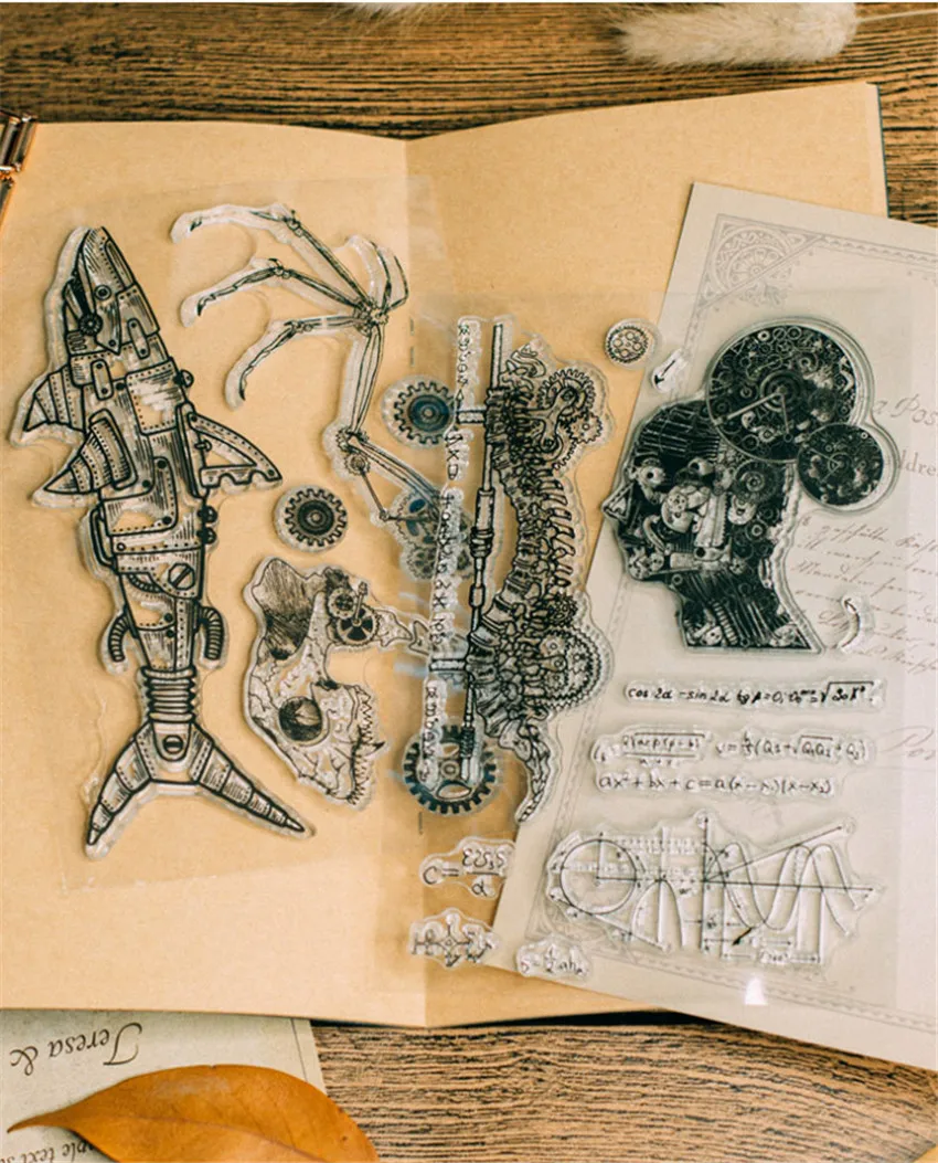 Прозрачные штампы с красивым лицом 11*16 см/Силиконовые пломбы роликовые для