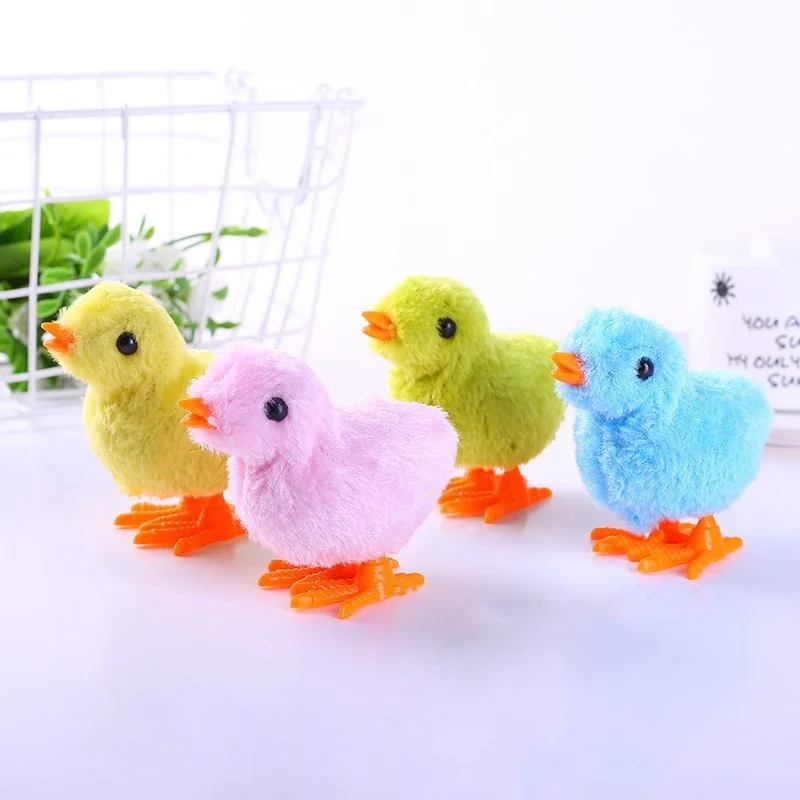

toys for children on Educational the chain chicken wind up Clockwork toys plush yellow chicken classic children's toys