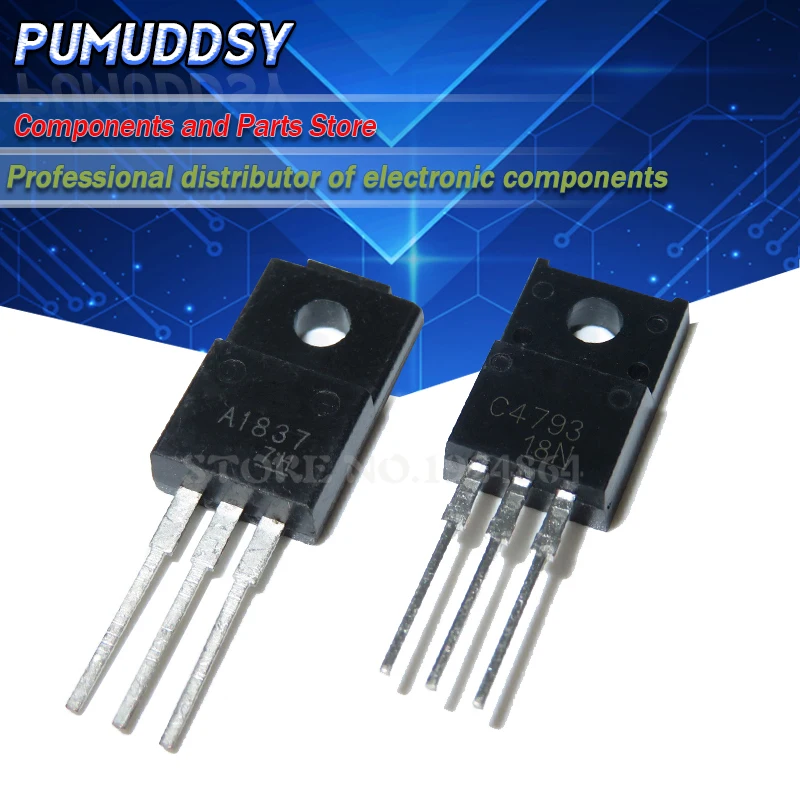 20 шт. 10 пар 2SC4793 + 2SA1837 C4793 A1837 230V 1A TO220F каждый 25 IC | Электронные компоненты и