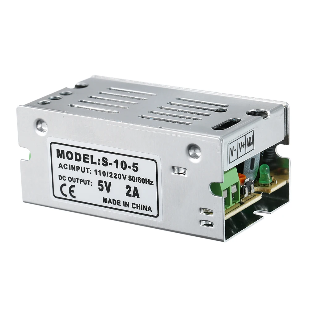 Горячий AC 110 V/220 V Регулируемый переключатель питания DC 5V 2A 10W трансформатор