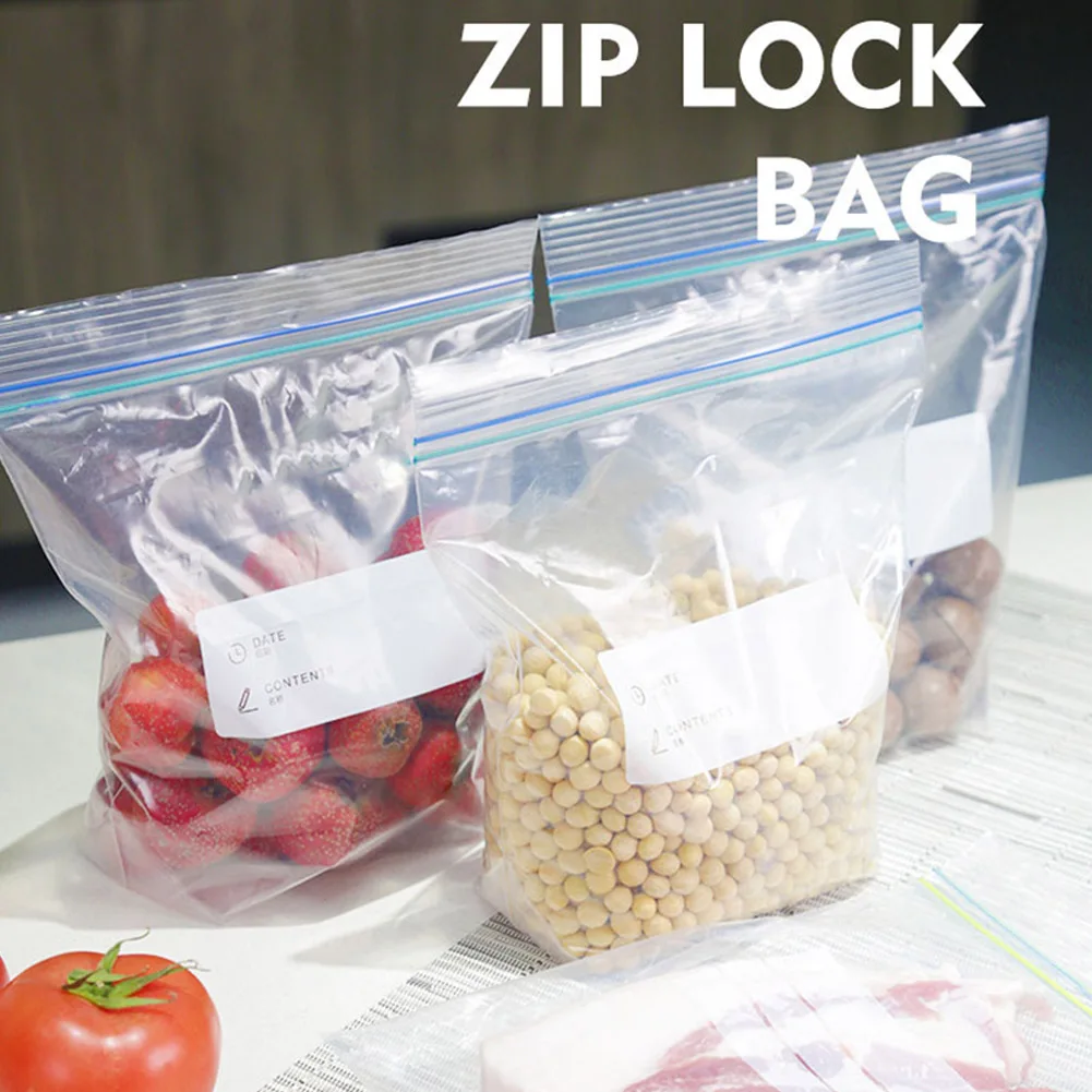 

Пакеты с застежкой-молнией для хранения продуктов, прозрачные многоразовые пластиковые пакеты для сохранения свежести, герметичные пакеты...