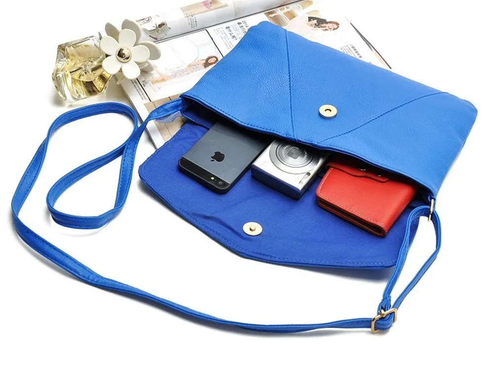 

Europe and America Concise Generous Lady Bags Fashion Long Span Messenger Bag One Shoulder Clutch Envelope Bag The New Pillow