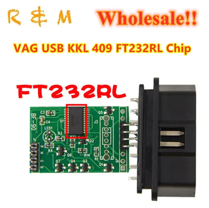 FTDI FT232RL KKL 409 1 OBD2 USB кабель VAG-CO M считыватель кодов для skoda Seat |
