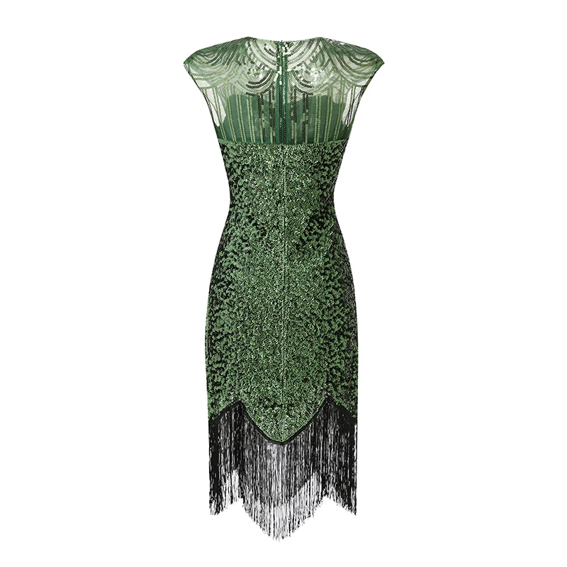 Женское платье с блестками и бусинами в стиле 1920-х годов ростом комплект
