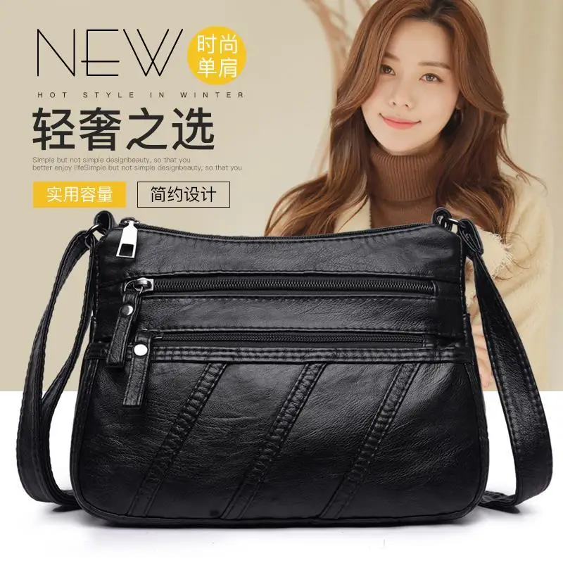 

Women's Bag Crossbar 2020 Versatile Women's Bag Single Shoulder Bag Mother's Bag Middle Age Women's BagTote Bags For Women