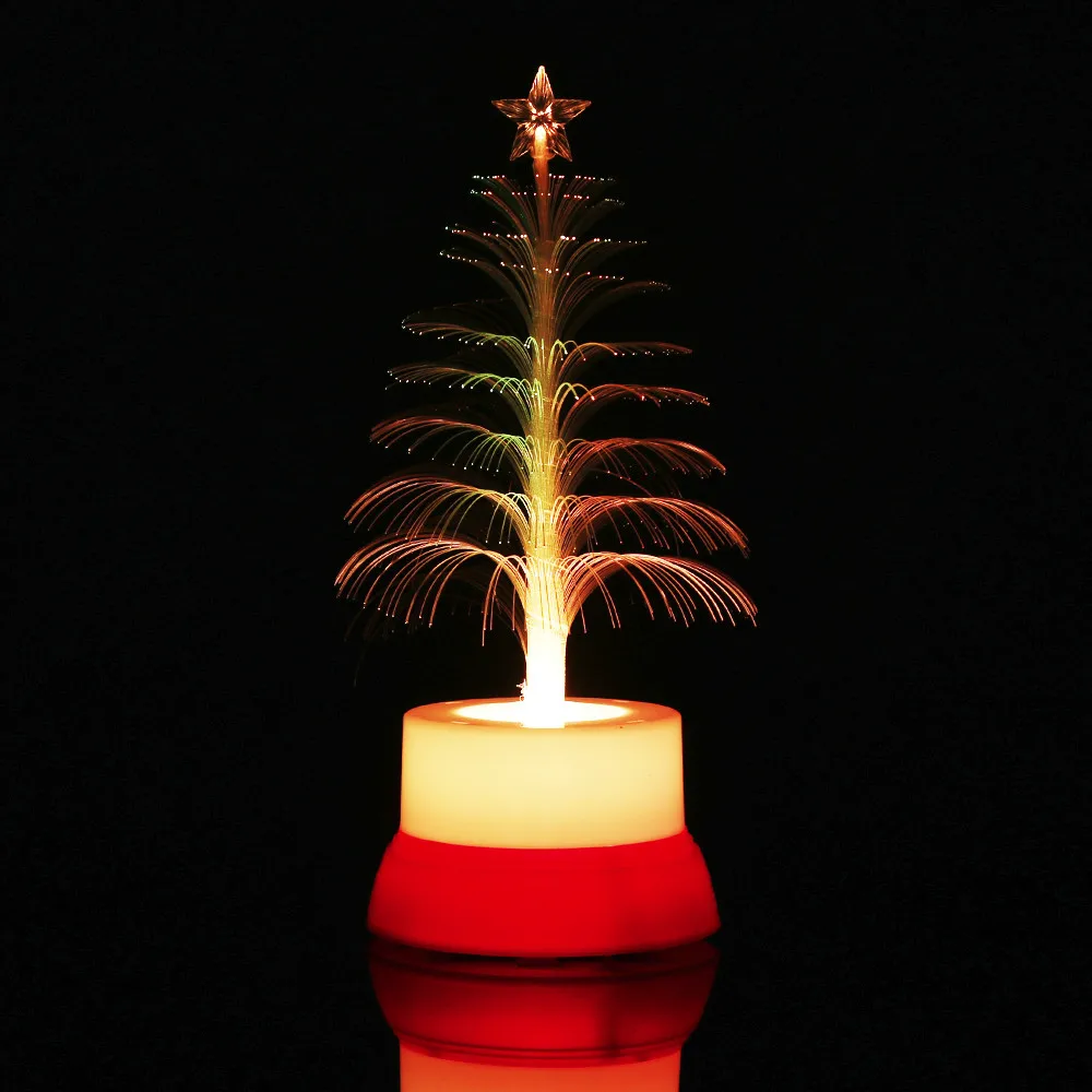 Рождественская светодиодная мини-елка меняющая цвет домашний стол украшение для