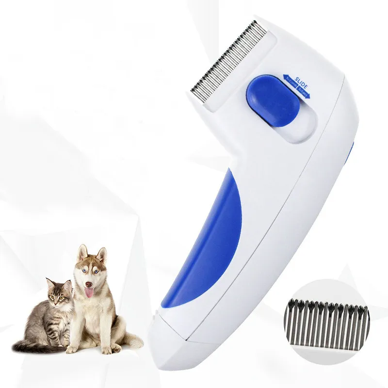 

Electric Flea Comb Pet Cat Dog Comb for Fleas Ticks Grooming Removal Tools Automatic Kill Lice Electric Head Brush Pets Products