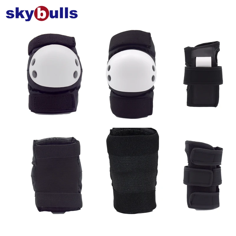 Skybulls Детские наколенники налокотники наручные щитки открытый 6 шт. Защитное Снаряжение Набор для Мульти Спорт Скейтбординг встроенный ролик