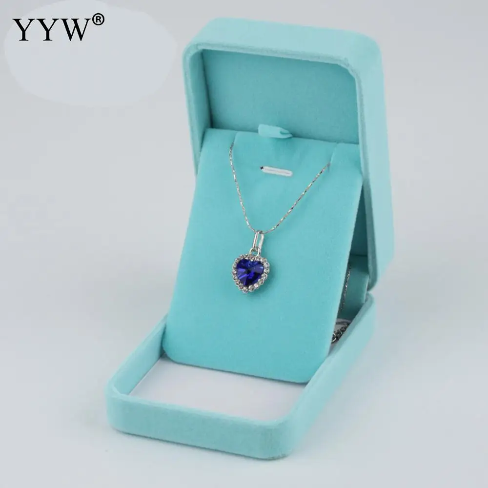 1 шт. Светильник Цвет голубой небесно бархат шкатулка для драгоценностей набор