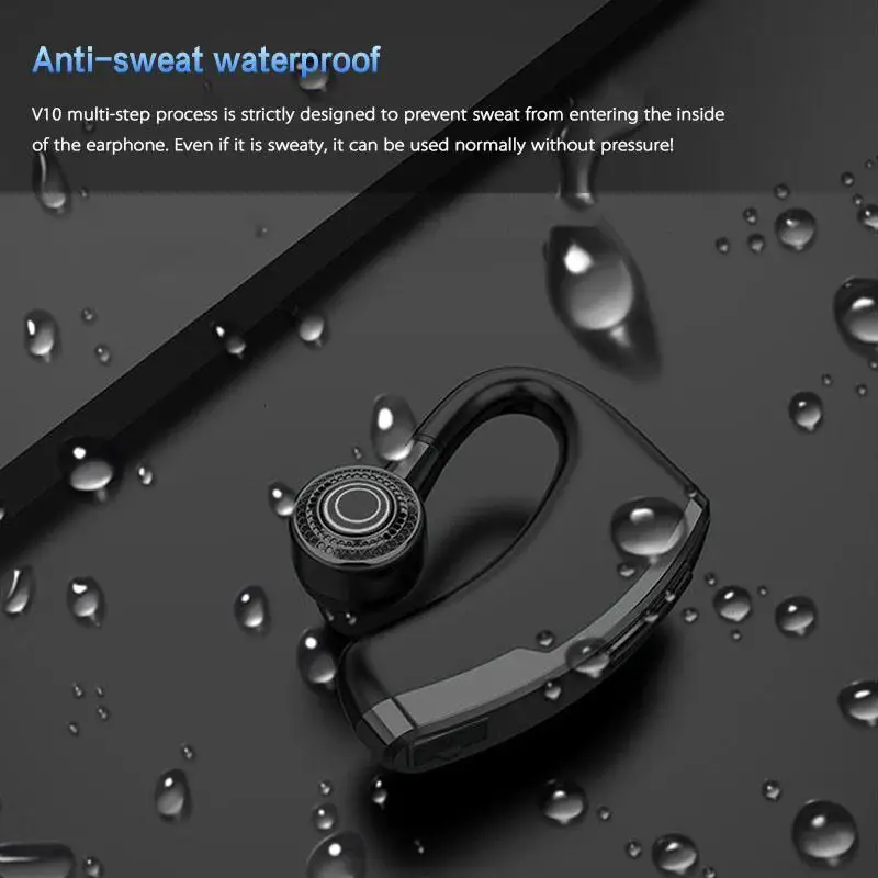 Новинка V9 беспроводные bluetooth-наушники с громкой связью, с управлением шумом, Бизнес Беспроводная bluetooth-гарнитура с микрофоном для спорта и вождения