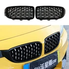 Автомобильная решетка, хромированные алмазные решетки для BMW E87 E90 E92 E93 F20 F21 F30 F34 F35 E60 F10 F18 G30 G38 F45 F32 F33