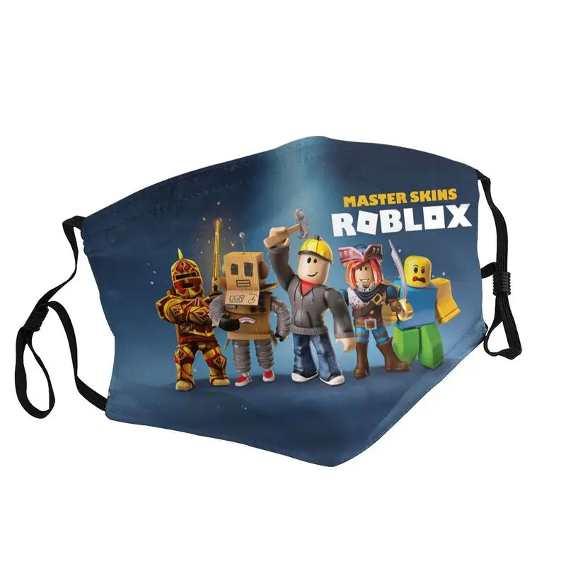

Неодноразовая маска для лица Roblox, пылезащитный респиратор для взрослых с героями мультфильмов и аниме, маска для рта