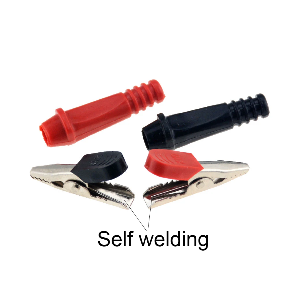 Зажим типа крокодил 5 шт. отверстие 6 мм самосварочный зажим для тестирования