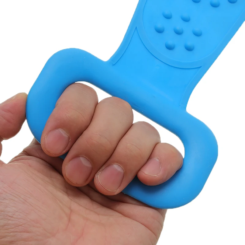 

Double Sides Silicone Bath Brush Scrubber with Handle Scrub Back Body Skin Care Rubbing Exfoliate Massage Bathroom Towel Tools