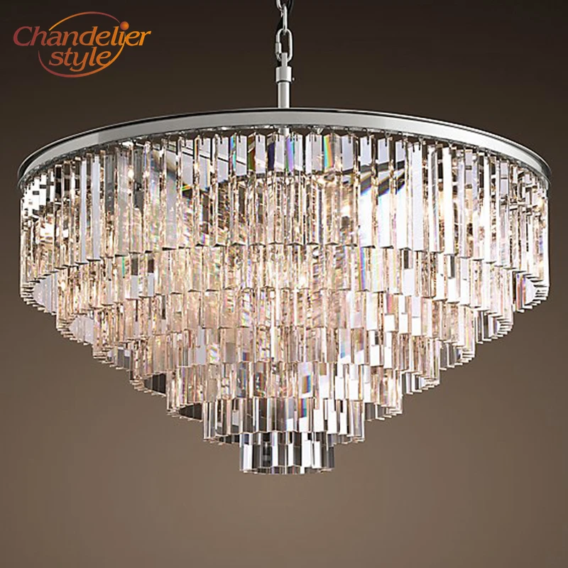 

Vintage Chandeliers LED Lighting Modern Crystal Prism Chandelier Light lustres de cristal for Living Dining Room Home Decor