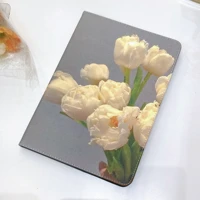 back view flowers tablet case for ipad air 4 ipad pro 2020 ipad 7th 8th 9 7 10 2 10 5 mini 5 4 3 2 1 case anti fall love cover