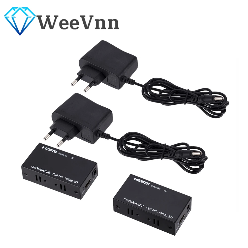 1080p HDMI-совместимый удлинитель Cat5e Cat 6 Ethernet IP TCP сигнал hdmi-lan преобразователь 3D HDMI