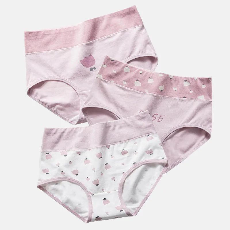 Бесшовные трусы для женщин удобные хлопковые с высокой талией большие размеры