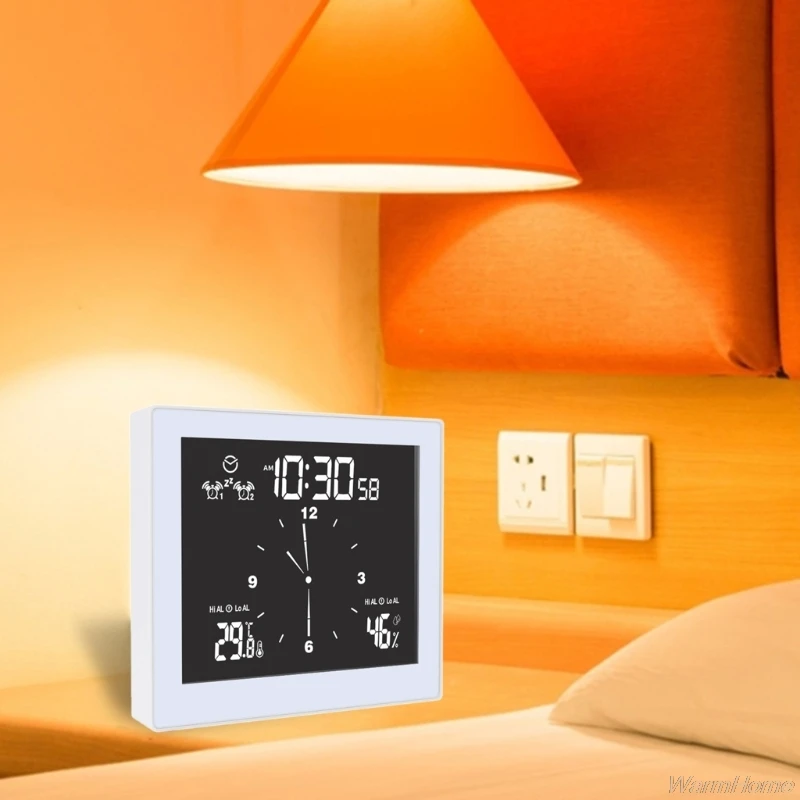 

IP65 Waterproof Bathroom Clock Thermometer Hygrometer Timer Countdown Temperature Humidity Alarm Hang,Stand & Sucker Up D31 20