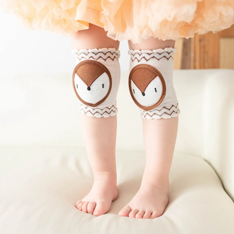 

1 Pair Cotton Baby Knee Pads Cute Cartoon Crawling Protector Kids Kneecaps Children Short Kneepad Baby Anti-slip Safe Leg Warmer