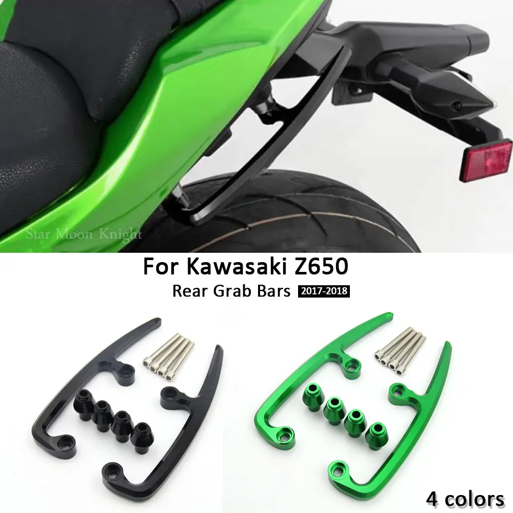 Алюминиевые задние поручни для мотоциклов Kawasaki Z650 Z 650 2017 2018 CNC подлокотники
