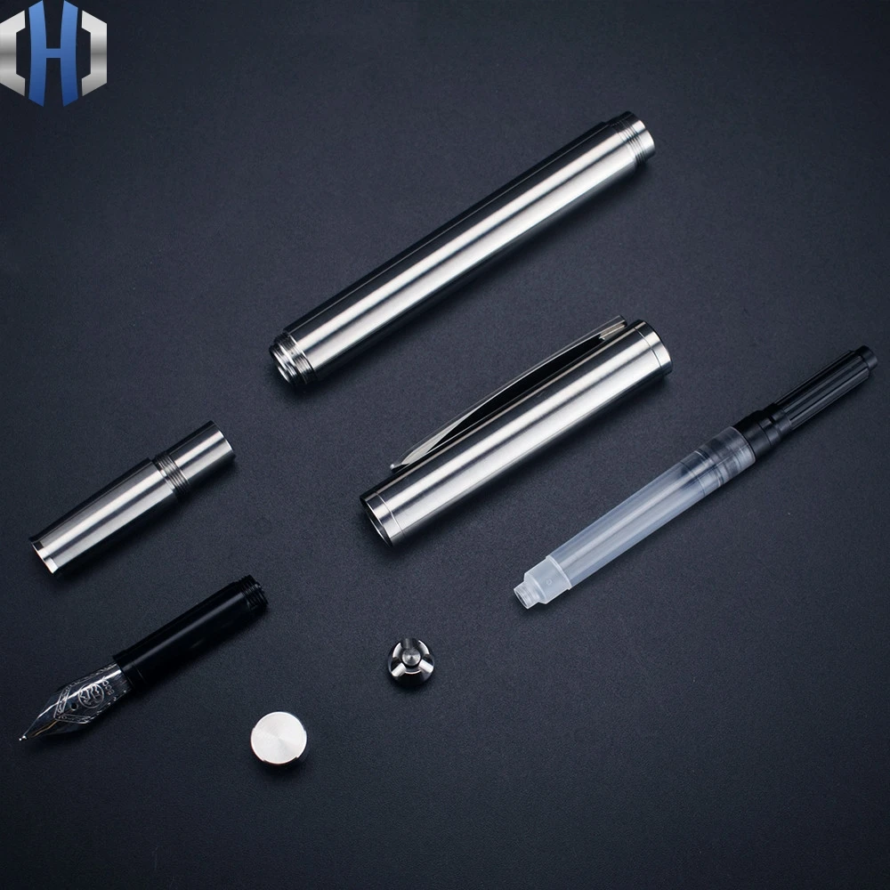 Немецкая ручка из титанового сплава Bock Nib подпись каллиграфическая подарок |