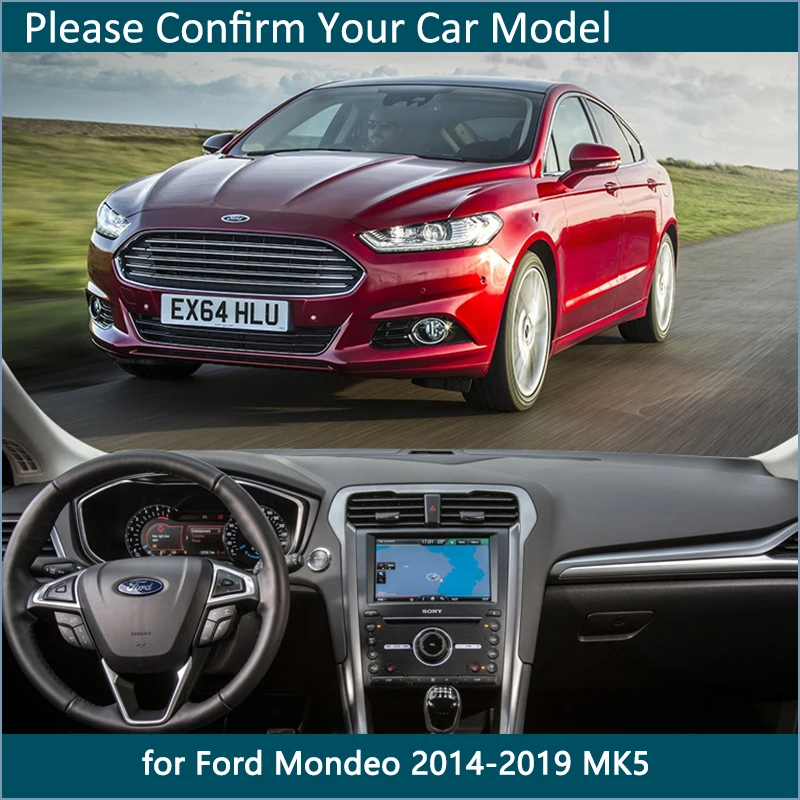 Противоскользящий коврик для приборной панели Ford Mondeo MK5 2014 15 2016 2017 2018 2019