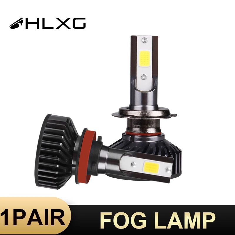 1 пара HLXG H4 H7 H11 9005 HB3 9006 HB4 12V 10000LM аксессуары для ламп 4300K светодиодный дальнего фар