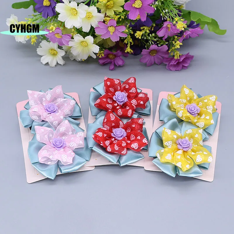 

wholesale new ribbon hair clips hair accessories for girls kawaii kids hairpins cute spinki do wlosow Barrettes S05-6