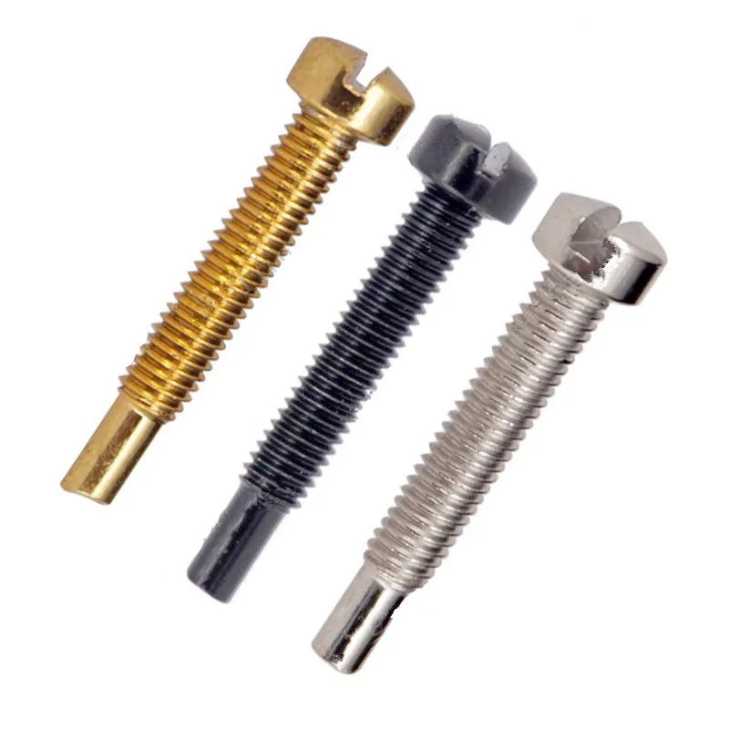 Винты Polepiece 12 шт./лот для крышки электрогитары хамбакера звукоснимателя золотые и