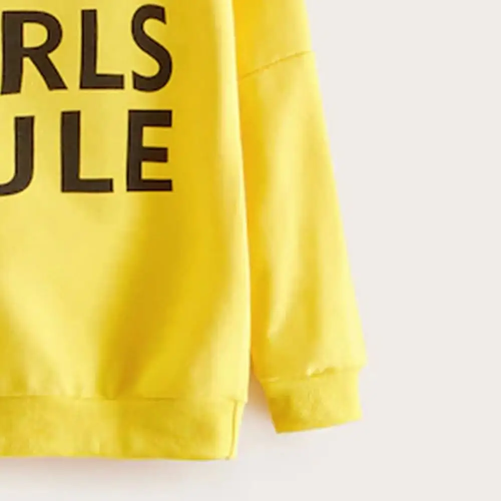 Лента для девочек контрастный асимметричный воротник милые толстовки топы 2019 г.