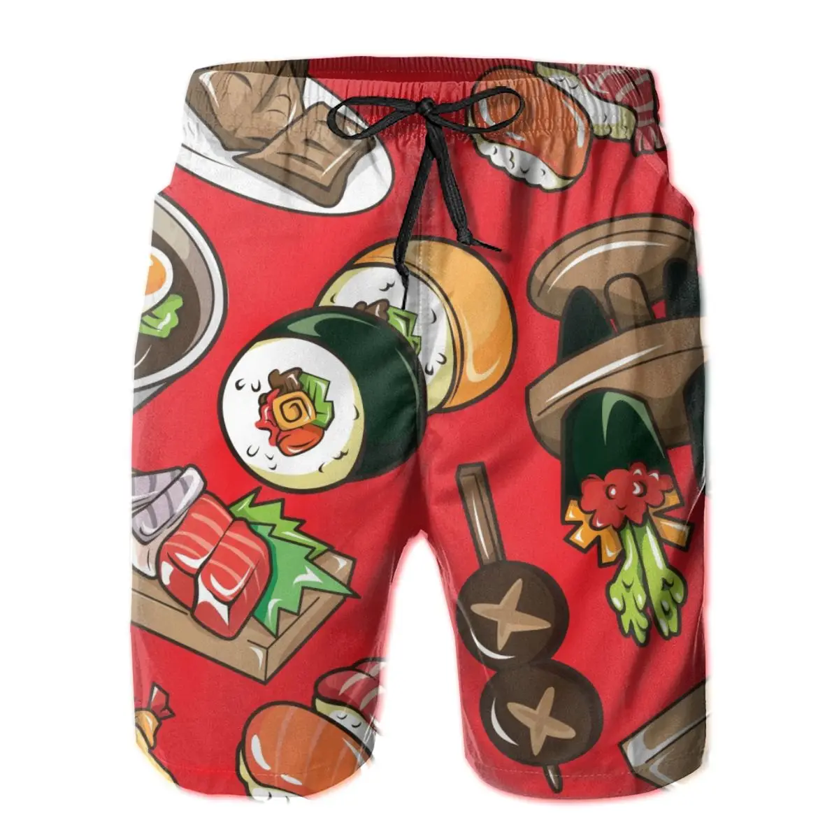

New Fashion Men Sporting Beaching ShortsJapanese Sushi Bodybuilding Sweatpants Fitness Short Japanese Sushi Men Shorts Quick Dry