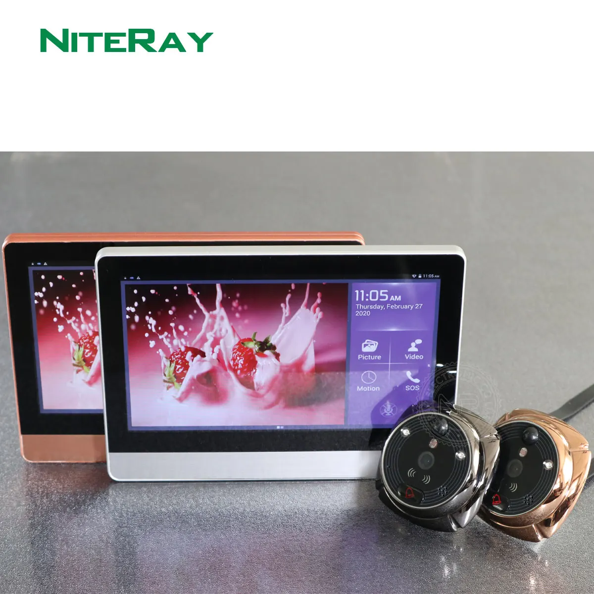 Wi-Fi 7 &quotTFT 1024*600 2 м монитор Двери видеодомофон домашняя дверь телефон рекордер