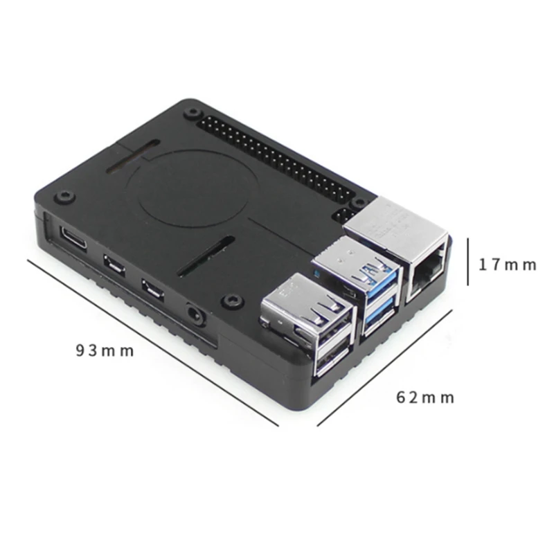 For Raspberry Pi 4B Aluminum Alloy Heat Dissipation Shell CNC Metal Protective Box | Электроника