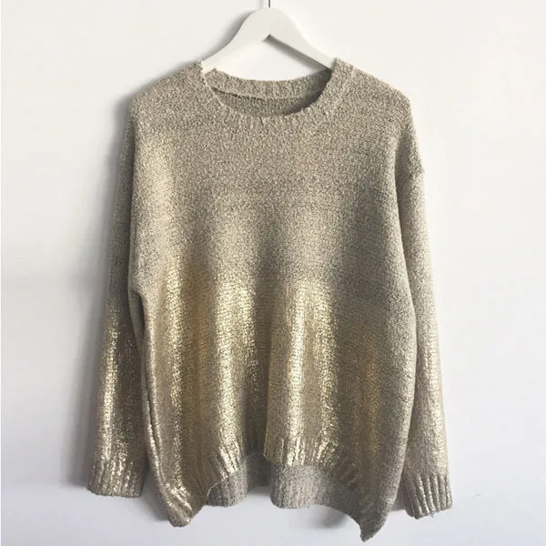 Warm Vetement Femme Women Asymmetrical Hem Knitted Sweater Autumn Pullover 2019 Slouchy Jumper Tops women knitted wear SC656 | Женская