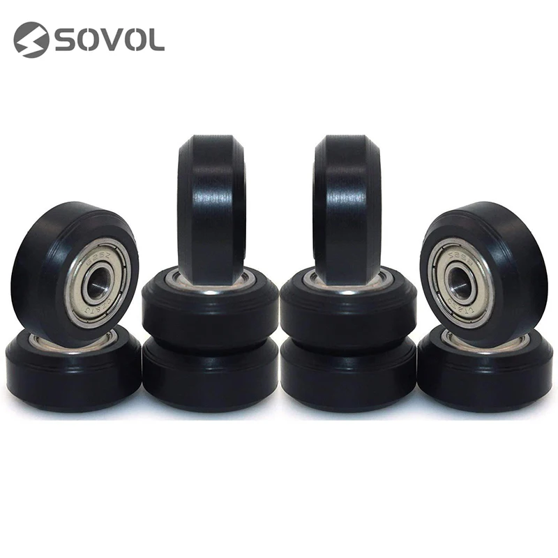 

Sovol 10PCS 3D Printer Plastic POM Pulley Wheel Bearings Gear Carbon Steel Deep Groove Ball For SV01/SV03/Creality/ENDER V-Slot