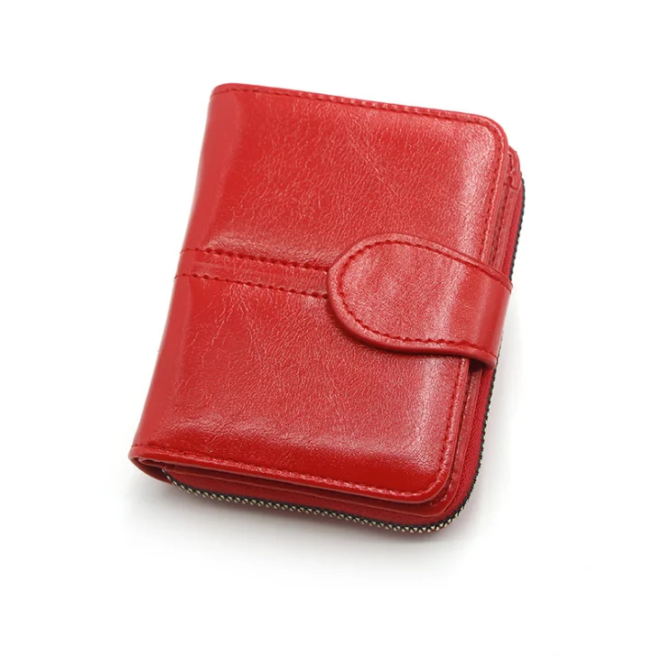 

New fashion women's zipper purse multi-card bag women's short wallet women's wallet card bag