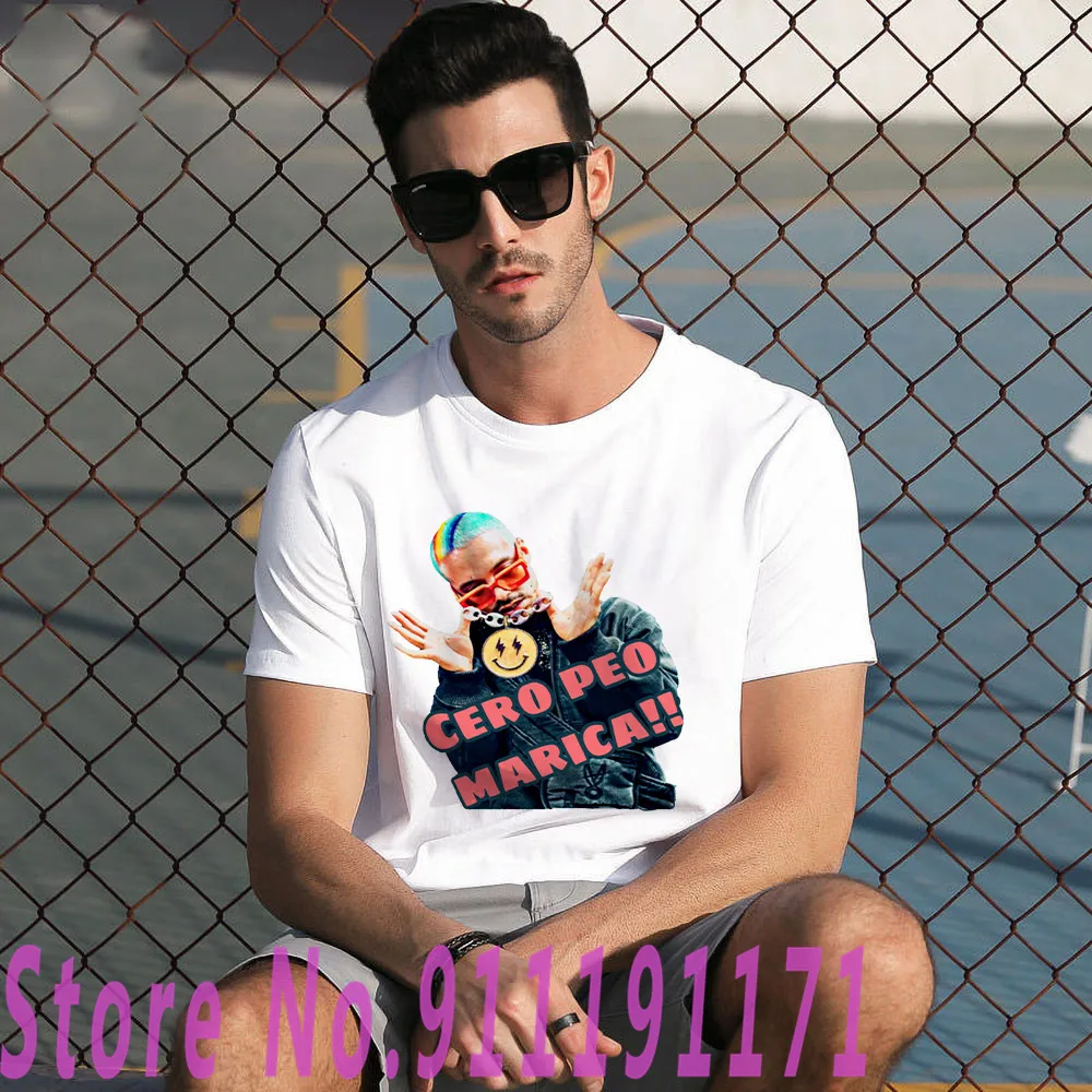 

J Balvin Rainbow Sunflower T-shirt Unisex Lightning Smily t shirt Graphics Shirts Energia Tops 100% Cotton Shirt Female/Man
