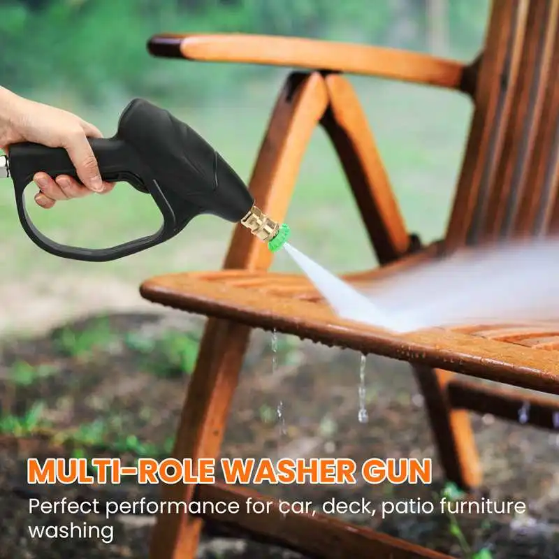 

High Pressure Washer Gun Kit 3200PSI Power Washer Foam Cannon Gun With 1/4'' Quick Connector Pressure Water Jet Cleaning Tools
