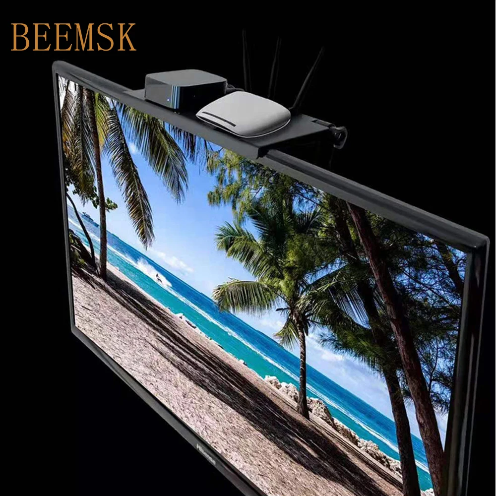 BEEMSK настольная полка для монитора компьютера Верхняя Полка телевизора